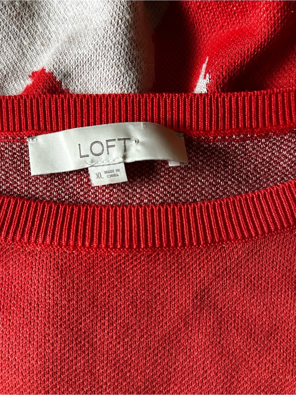 LOFT Red Horse Jacquard Crewneck Sweater - Picture 4 of 5